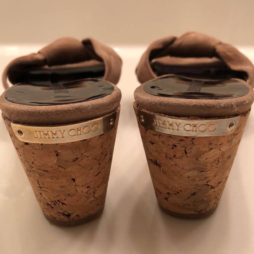 Jimmy Choo Cork Wedge Sandals - Picture 2 of 6